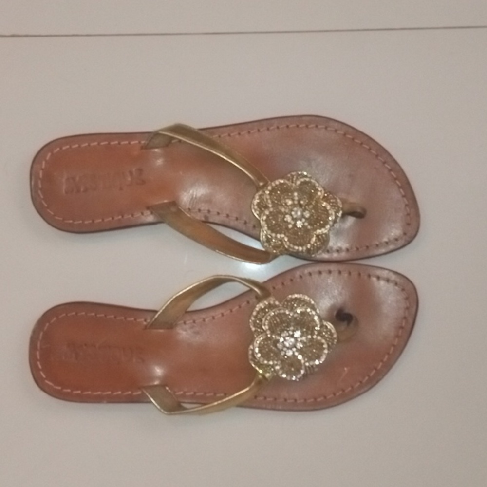 Mystique flower embellished sandals